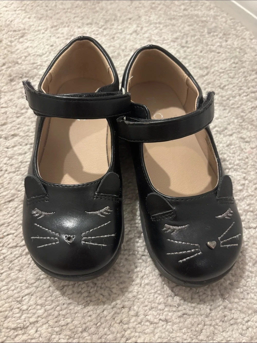 The Children’s place girls Mary Jane Shoes with Cat Face